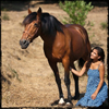 Seance photo d'Emily Reaux avec son cheval - Photographies de Pascal Lahure